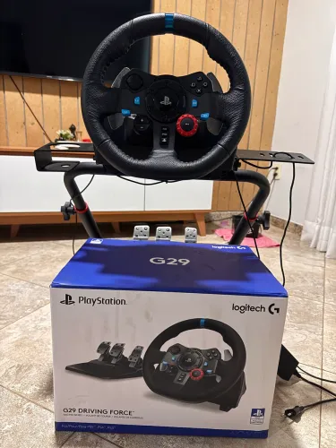 Volante logitech com Cockpit (COMPLETO)