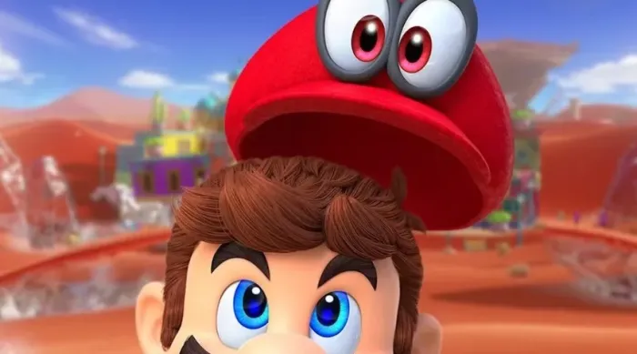 Kit Nintendo Switch V1 Desbloqueável + Super Mario Party + Super Mario Odyssey