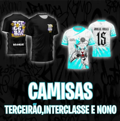 CAMISAS PERSONALISADAS INTERCLASSE TERCEIRÃO E NONO