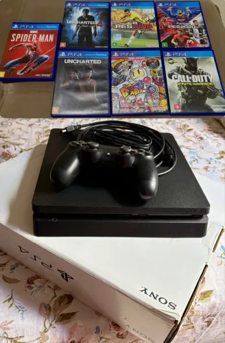 PlayStation 4 Slim 1 TB + 7 jogos