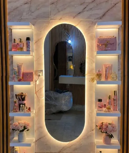 Espelho decorativo e funcional com e sem led 
