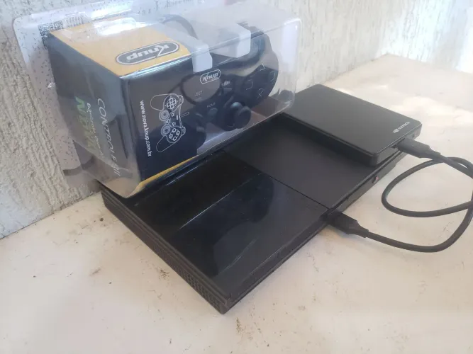 Playstation 2 com vários jogos 