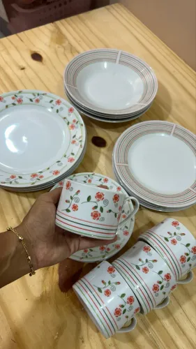 Jogo pratos floral
