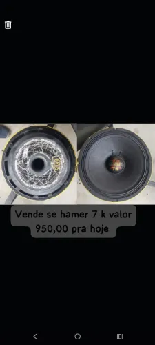 Vende se alto falante Eros hamer 15 polegadas modelo 7 K