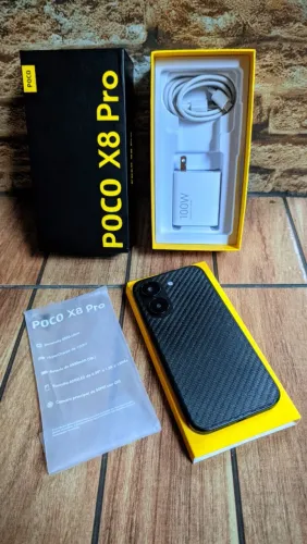 Poco X8 Pro 5G NFC Xiaomi 8/256gb a prova d'água bateria 6500mah carregamento 100W
