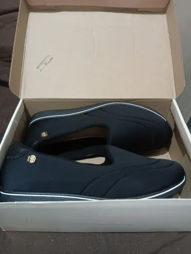 Tenis modare tamanho 39 preto sem cadarço slip on