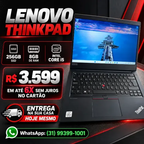 NOTEBOOK LENOVO THINKPAD - POTÊNCIA E DESEMPENHO!