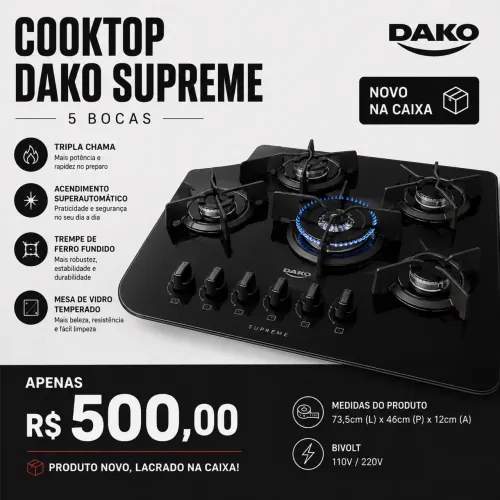 Cooktop/fogão/ Novo 
