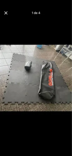 KIT SACO DE PANCADA + 1 APARADOR + TATAME