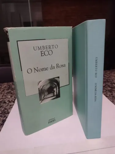 livro o nome da rosa umberto eco capa dura biblioteca folha edição colecionável