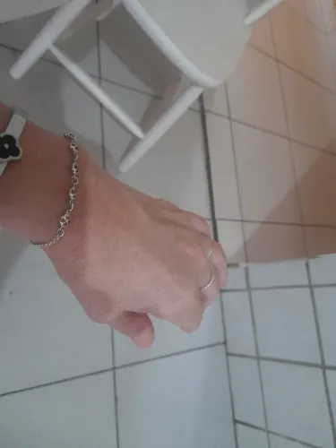 vendo pulseira de prata 925 italiano com pedras de Turmalina