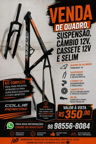 Vendo quadro de alumínio Tam 19