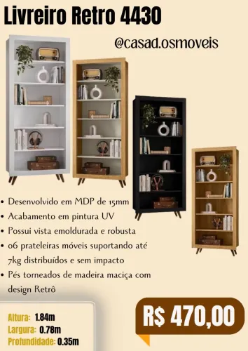 Livreiro retrô 4030