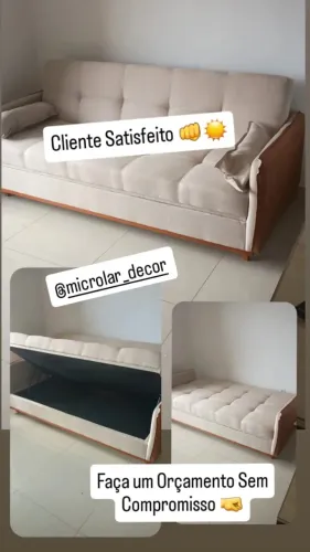 Sofá Cama com Baú Luxor Novo na Caixa - Valor Já com Entrega