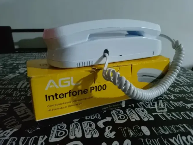 Interfone AGL P100 Branco - Novo
