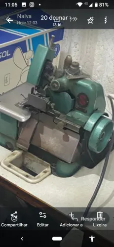 Máquina de costura Overloque semi industrial