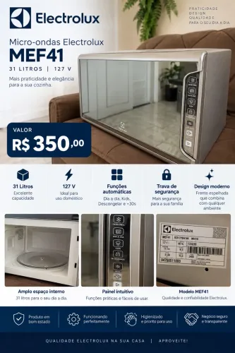 Micro-ondas Electrolux MEF41 - 31 Litros