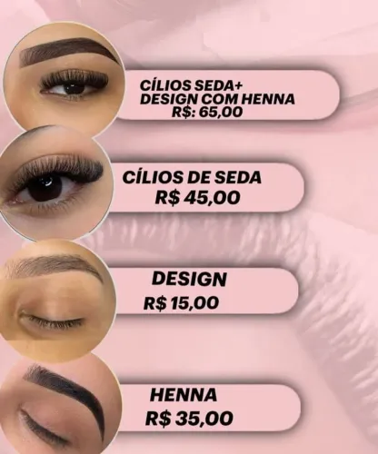 Cílios e sobrancelhas