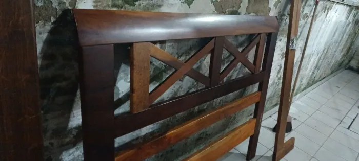 Cama casal madeira maciça de imbuia