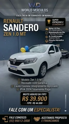 Renault Sandero Zen Flex 1.0 12V 5P Mec. 2020