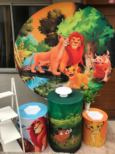 Decoração Pegue e Monte Rei Leão