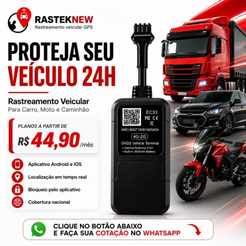 Rastreador veicular para Moto, Carro e Caminhão!