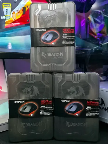 Mouse Gamer Sem Fio Redragon Neva Pro M815-PRO PAW3395 26000 DPI 54g Bluetooth 2.4G Preto