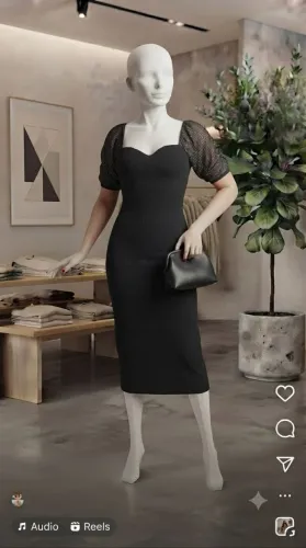 Vestido Longo Manga Tule Transparencia