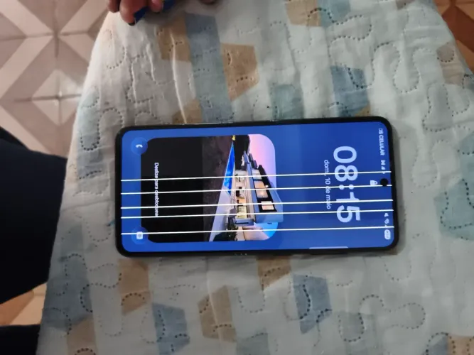 Celular s21 fe tela display trincado 