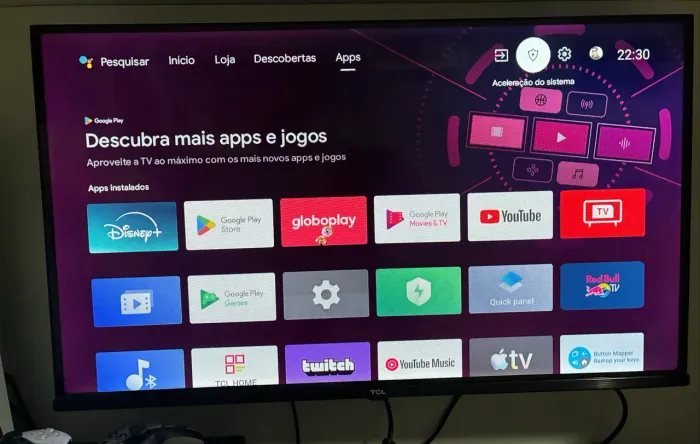 TCL Smart TV LED HD 32 - Android TV com Google Assistant e Wi-Fi.