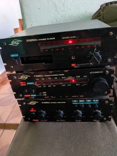 Relíquia,Sistema de som modular Still,funcionando todo kit 