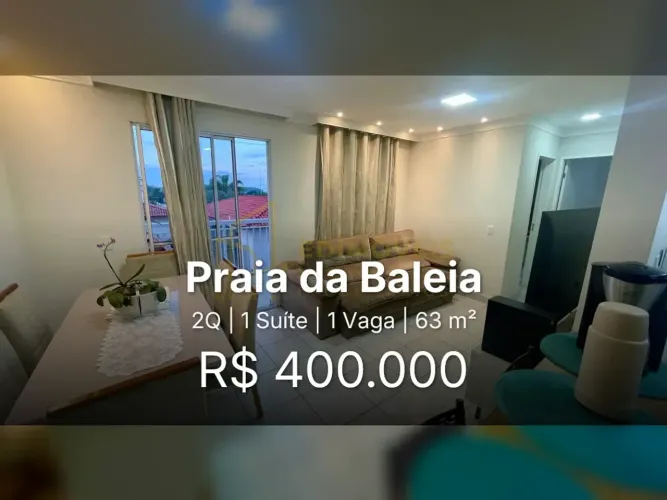 Apartamento perfeito para famílias na Praia da Baleia, agende sua visita!