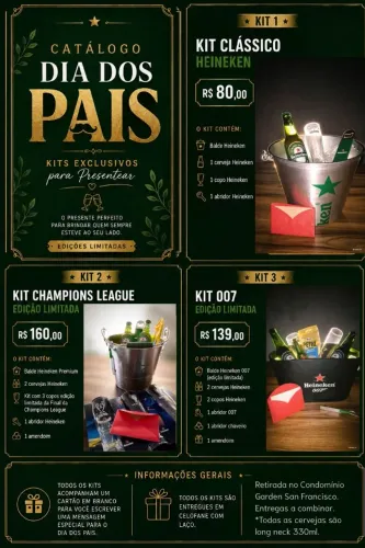 Presente pais heineken cerveja