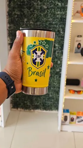 ? COPO TÉRMICO BRASIL - PRA TORCER COM ESTILO! ?