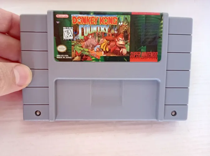 Donkey Kong Cowtry 100% original para Super Nintendo