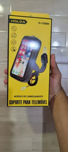 Suporte de Celular para Moto com Carregamento USB Impermeável Holda H-C0680