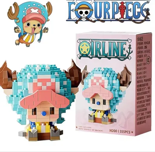 Bloco de montar de personagens One Piece 5 cm