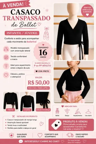 Casaco de Ballet