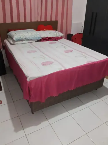 Cama box casal com colchão ortopédico