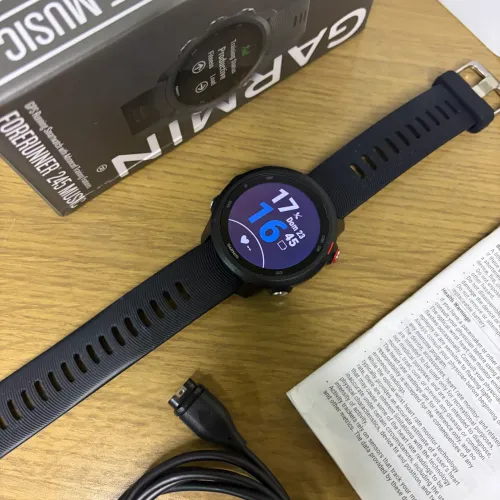 Relógio Garmin Forerunner 245 Music Seminovo Completo Caixa
