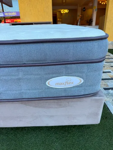 Cama box King Size MAXFLEX SEMINOVA TOP - ENTREGO