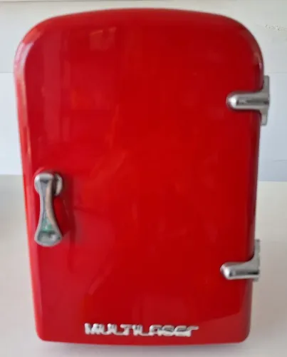 MINI GELADEIRA MULTILASER VERMELHA - RETRÔ