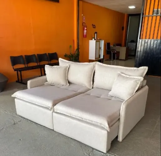 Sofá Retrátil e Reclinável 1,92m D-28 novo Entregamos