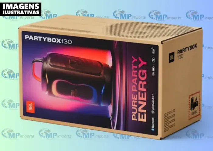 Loja MP Imports: Caixa de Som Bluetooth JBL Partybox Club 130 com 200W de Potência e AI