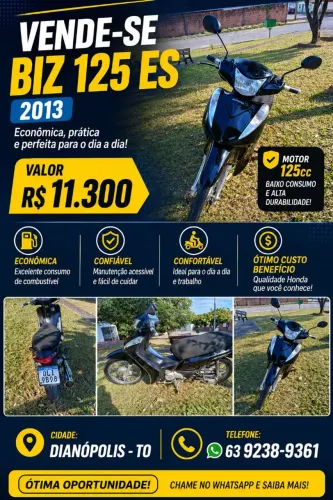 Vendo ou troco biz por outra do meu interesse