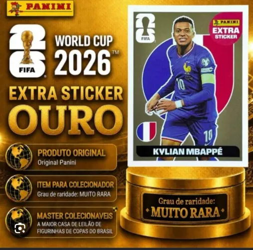 FIGURINHA LEGEND OURO MBAPPE COPA 2026