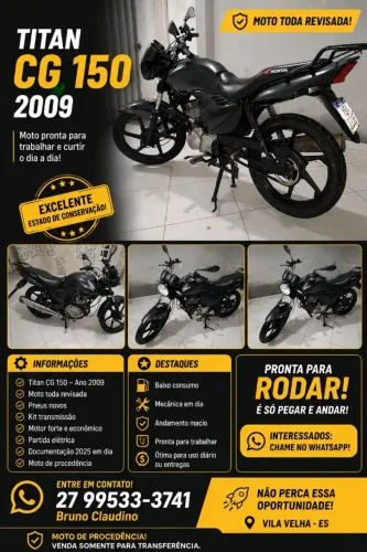 Vendo CG 150 impecável
