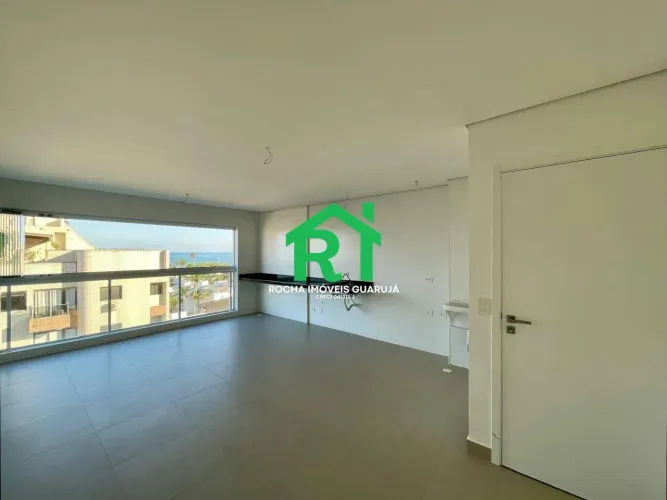 Apartamento à beira mar com 2 quartos (1 suíte), lazer e 1 vaga à venda em Enseada, Guaruj