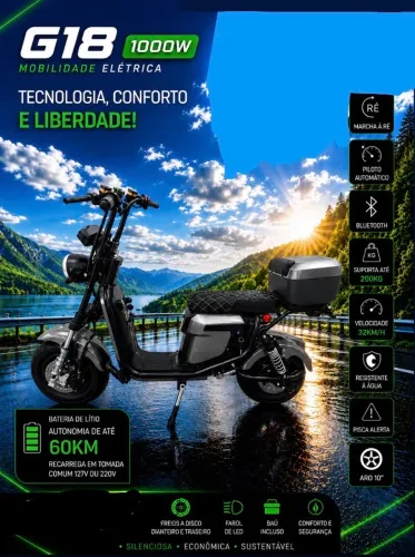 Moto elétrica - G18 - Lançamento