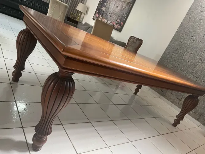 VENDO MESA DE JANTAR CLÁSSICA - 2,50 x 1,20 m